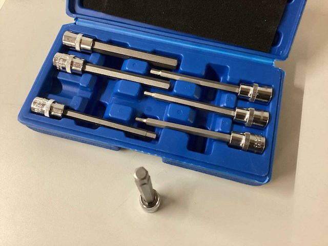 Stahlkaiser dopbit-set inbus extra lang 7 delig - afbeelding 3 van  4