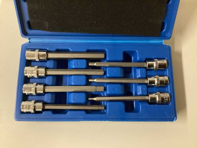 Stahlkaiser dopbit-set inbus extra lang 7 delig - afbeelding 1 van  4