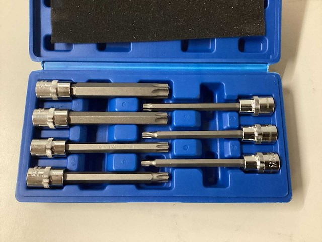 Stahlkaiser dopbit-set torx extra lang 7 delig - afbeelding 2 van  6