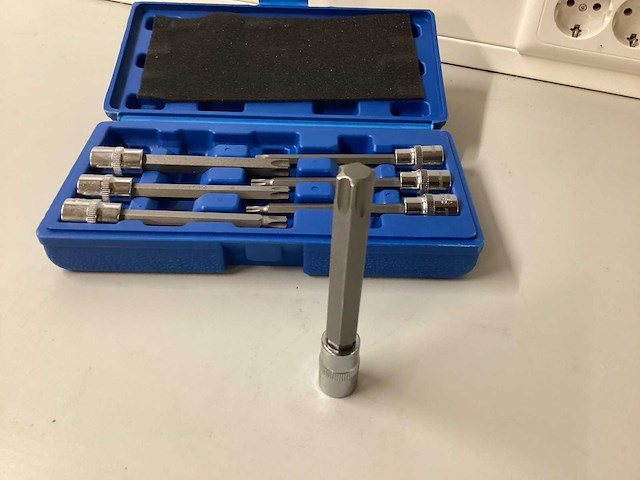 Stahlkaiser dopbit-set torx extra lang 7 delig - afbeelding 4 van  6