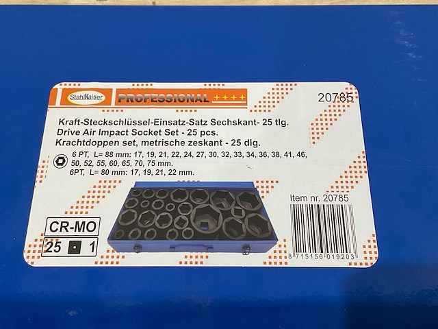 Stahlkaiser krachtdoppenset 25 delig - afbeelding 7 van  7