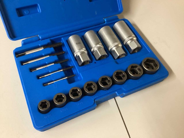 Stahlkaiser tapeind / moer en bout verwijderaar 17 delig - afbeelding 4 van  5