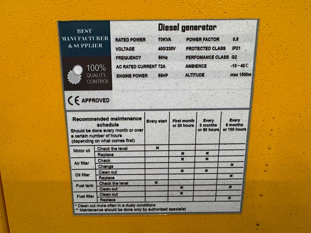 Stahltech 70kva stroomaggregaat / generator - afbeelding 2 van  14