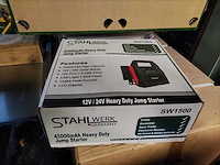 Stahlwerk - sw1500 - nieuw 12v en 24v jumpstarter accu booster - jumpstarter accu booster - afbeelding 3 van  8