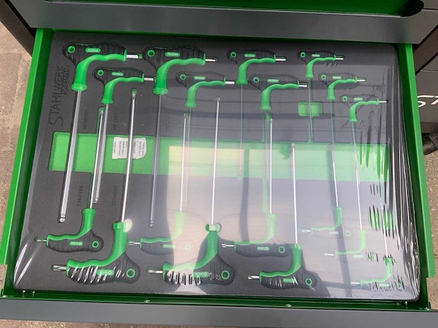 Stahlwerk germany sw22 755-delige gereedschapswagen - afbeelding 10 van  19