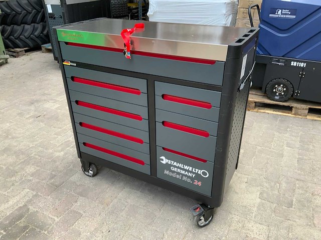 Stahlwerk germany sw24 755-delige gereedschapswagen - afbeelding 1 van  17