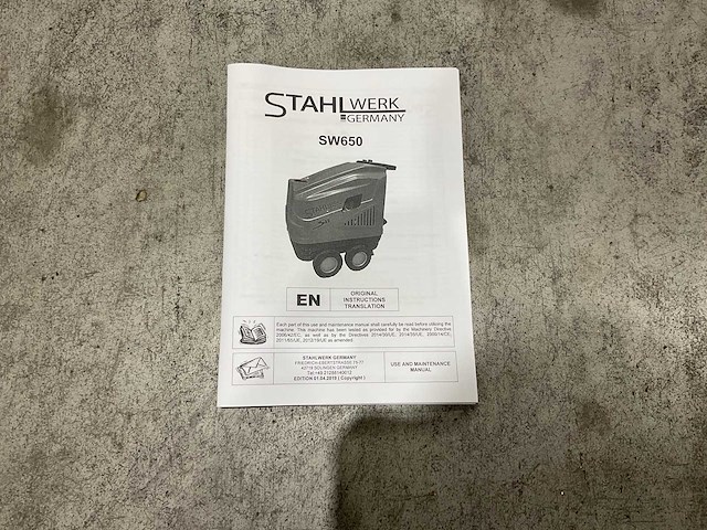 Stahlwerk sw-650 hogedrukreiniger 200bar 380v - afbeelding 8 van  19