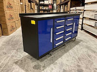 Stahlworks 10 lades 2 deuren blauw gereedschapswagen - afbeelding 6 van  22