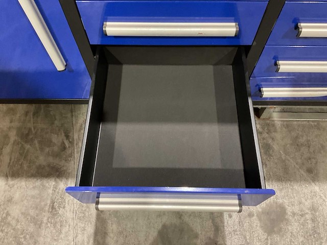 Stahlworks 10 lades 2 deuren blauw gereedschapswagen - afbeelding 18 van  22