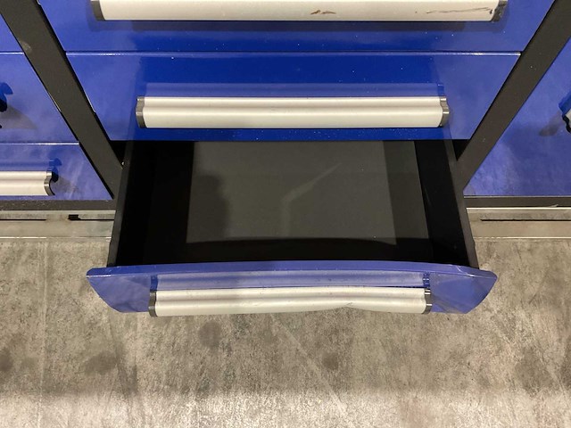 Stahlworks 10 lades 2 deuren blauw gereedschapswagen - afbeelding 4 van  22