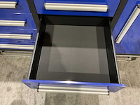 Stahlworks 10 lades 2 deuren blauw gereedschapswagen - afbeelding 2 van  14