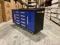 Stahlworks 10 lades 2 deuren blauw gereedschapswagen - afbeelding 9 van  14