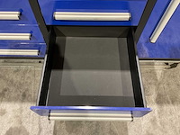 Stahlworks 10 lades 2 deuren blauw gereedschapswagen - afbeelding 3 van  22