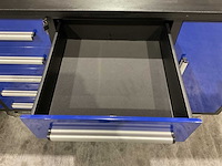 Stahlworks 10 lades 2 deuren blauw gereedschapswagen - afbeelding 21 van  22