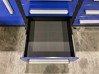 Stahlworks 10 lades 2 deuren blauw gereedschapswagen - afbeelding 14 van  16