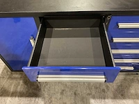 Stahlworks 10 lades 2 deuren blauw werkbank - afbeelding 2 van  22