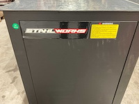 Stahlworks 4 laden, 4 kastdeuren / in hoogte verstelbaar zwarte werkbank - afbeelding 10 van  10