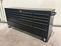Stahlworks deluxe black 72 inch 15 laden werkbank - afbeelding 1 van  10