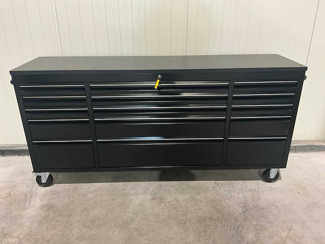 Stahlworks deluxe black 72 inch 15 laden werkbank - afbeelding 3 van  10