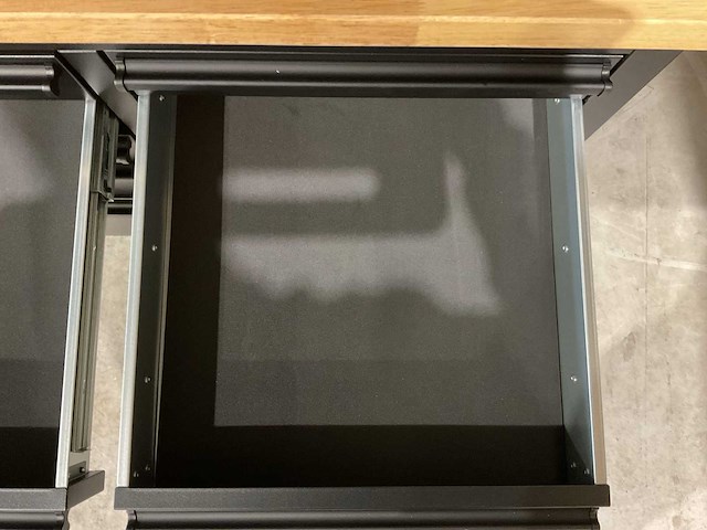 Stahlworks deluxe black 72 inch high 15 laden werkbank - afbeelding 2 van  11
