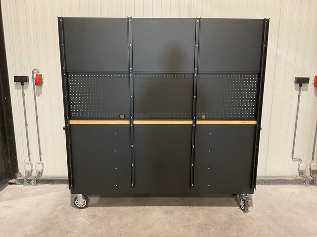 Stahlworks deluxe black 72 inch high 15 laden werkbank - afbeelding 5 van  5