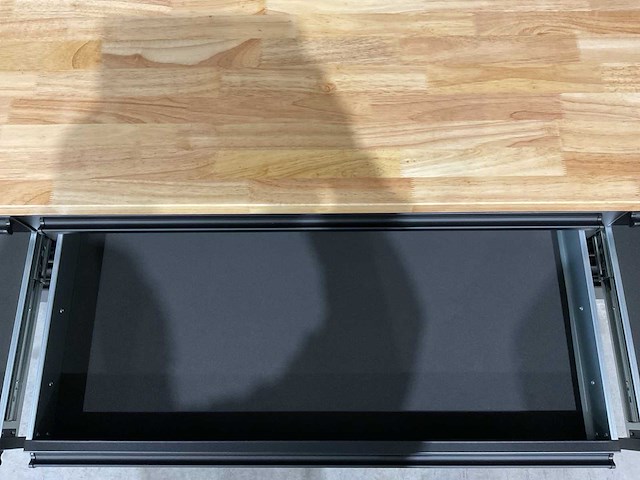 Stahlworks deluxe black 72 inch high 15 laden werkbank - afbeelding 9 van  11