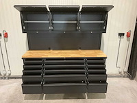Stahlworks deluxe black 72 inch high 15 laden werkbank - afbeelding 8 van  14