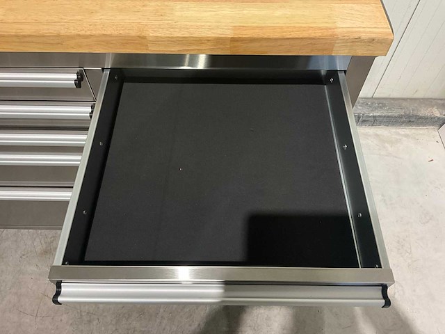 Stahlworks deluxe rvs 72 inch 15 laden werkbank - afbeelding 5 van  6