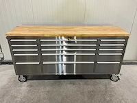 Stahlworks deluxe rvs 72 inch 15 laden werkbank - afbeelding 3 van  7