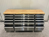 Stahlworks deluxe rvs 72 inch 15 laden werkbank - afbeelding 4 van  7
