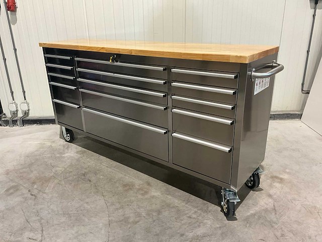 Stahlworks deluxe rvs 72 inch 15 laden werkbank - afbeelding 1 van  10
