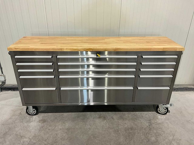 Stahlworks deluxe rvs 72 inch 15 laden werkbank - afbeelding 3 van  10