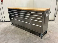 Stahlworks deluxe rvs 72 inch 15 laden werkbank - afbeelding 3 van  10