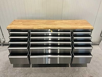 Stahlworks deluxe rvs 72 inch 15 laden werkbank - afbeelding 6 van  10