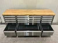 Stahlworks deluxe rvs 72 inch 15 laden werkbank - afbeelding 5 van  10