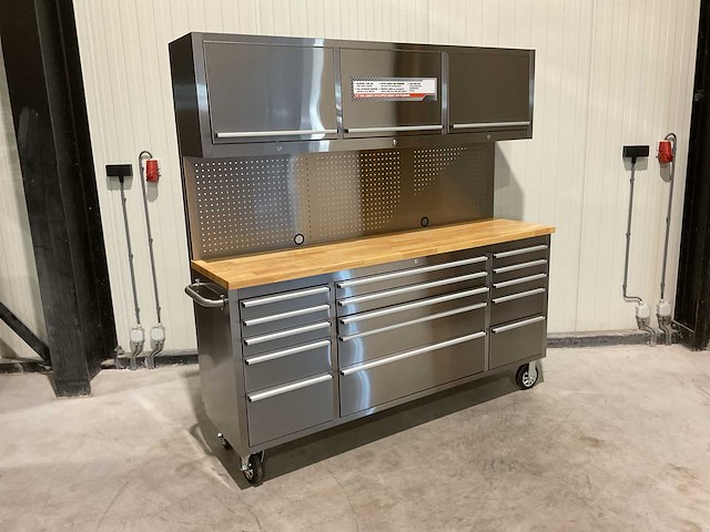 Stahlworks deluxe rvs 72 inch high 15 laden werkbank - afbeelding 5 van  19