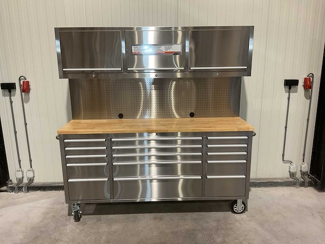 Stahlworks deluxe rvs 72 inch high 15 laden werkbank - afbeelding 12 van  19