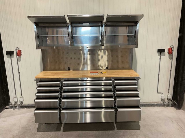 Stahlworks deluxe rvs 72 inch high 15 laden werkbank - afbeelding 13 van  19