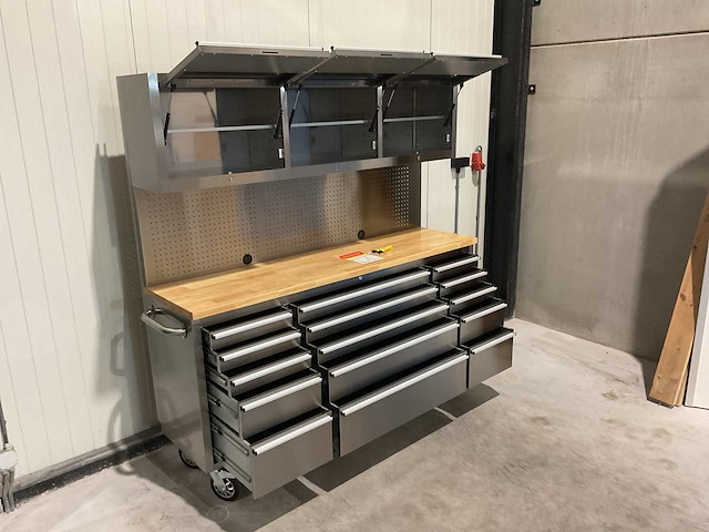 Stahlworks deluxe rvs 72 inch high 15 laden werkbank - afbeelding 14 van  19