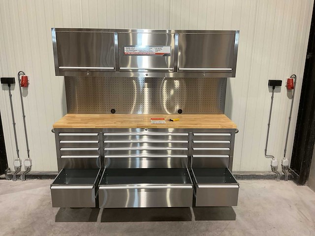 Stahlworks deluxe rvs 72 inch high 15 laden werkbank - afbeelding 16 van  19
