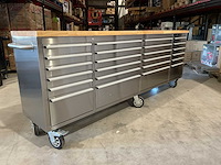 Stahlworks deluxe rvs 96 inch 24 laden werkbank - afbeelding 15 van  16