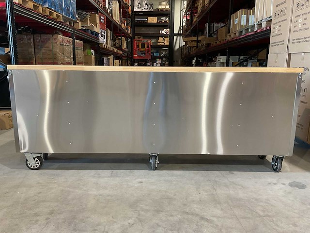 Stahlworks deluxe rvs 96 inch 24 laden werkbank - afbeelding 7 van  9