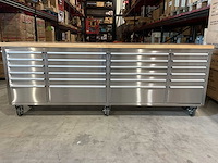 Stahlworks deluxe rvs 96 inch 24 laden werkbank - afbeelding 7 van  16