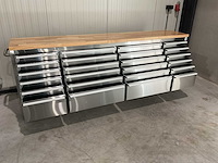 Stahlworks deluxe rvs 96 inch 24 laden werkbank - afbeelding 2 van  12
