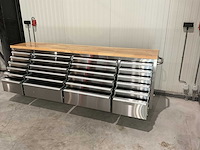 Stahlworks deluxe rvs 96 inch 24 laden werkbank - afbeelding 3 van  12