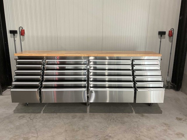 Stahlworks deluxe rvs 96 inch 24 laden werkbank - afbeelding 12 van  12
