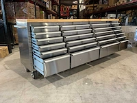 Stahlworks deluxe rvs 96 inch 24 laden werkbank - afbeelding 2 van  15