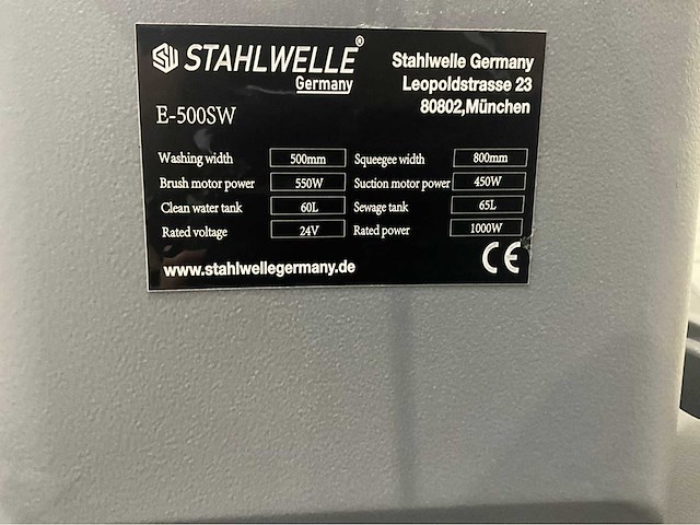 Stahwulle - 2026 - e-500sw - achterloop schrob-zuig machine - afbeelding 4 van  19