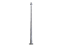 Stainless steel bow flagpole l1500 x d30 mm - 105698 - afbeelding 1 van  4