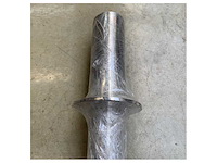 Stainless steel bow flagpole l1500 x d30 mm - 105698 - afbeelding 2 van  4